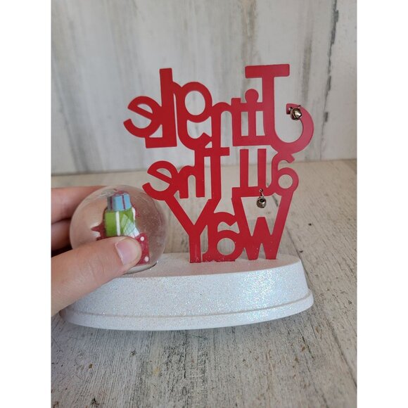 Hallmark snow globe AS IS jingle all the way Xmas home decor figure - Picture 7 of 8